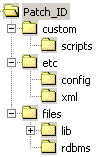 Figure illustrating structure of interim patches