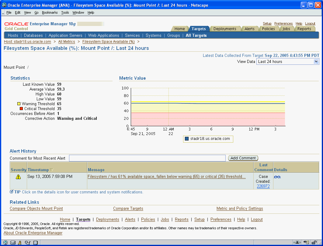 This is metric details page.