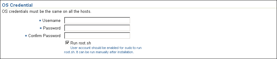 OS Credentials section.