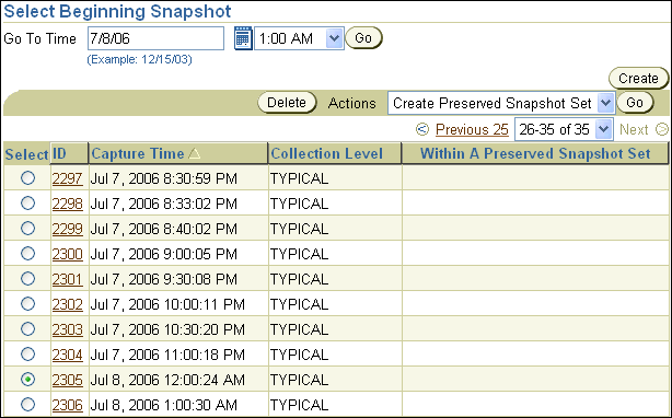 Description of awr_snapshots.gif follows