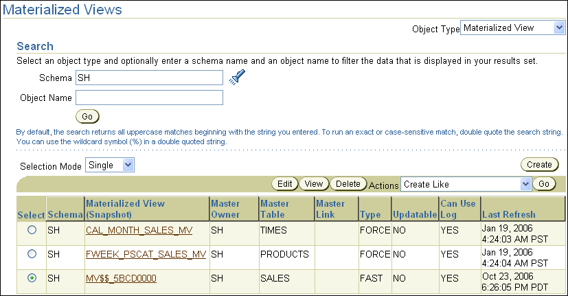 Description of sql_access_mat_views.gif follows