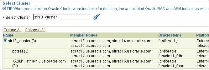 Select Cluster