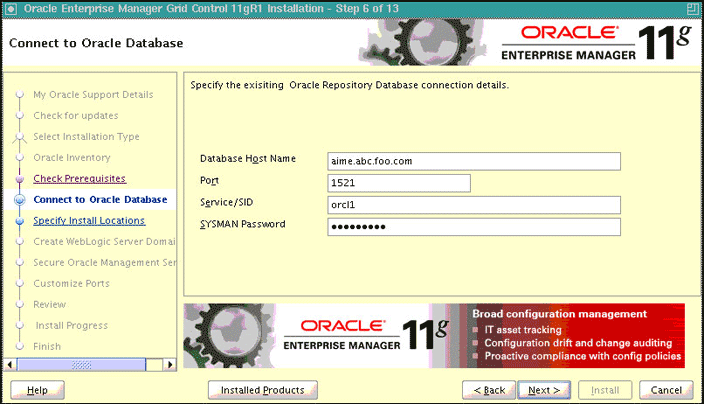 Connect to Oracle Database