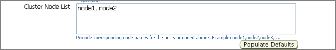 Cluster Node List