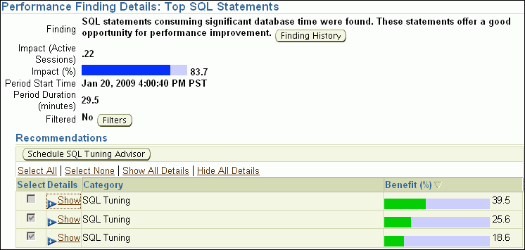 Description of perf_finding_details.gif follows