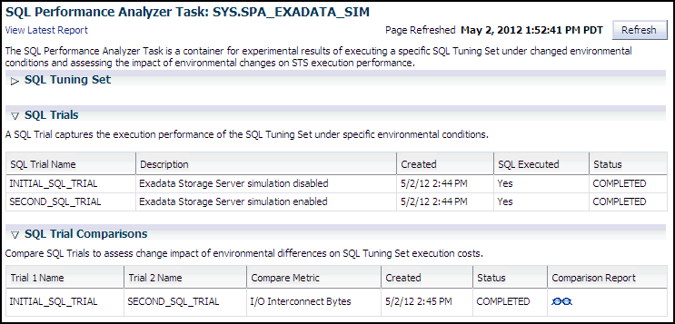 Description of the illustration spa_task_exadata_sim.gif follows