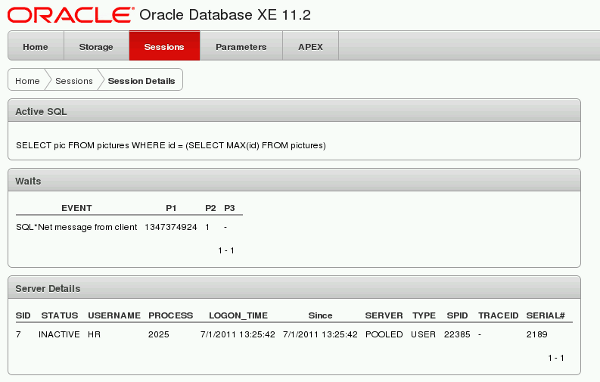 data against SID number